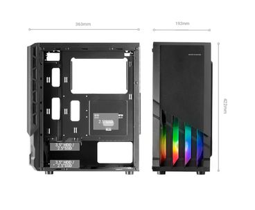 CAJA SEMITORRE MCX2 FRGB NEGRO ATX MARS GAMING