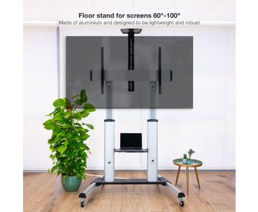 SOPORTE SUELO 60''-100'' PLATA TOOQ