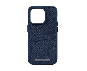 FUNDA MAGSAFE IPHONE 12/13/14 PRO PIEL DE SALMON AZUL PETROLEO NJORD