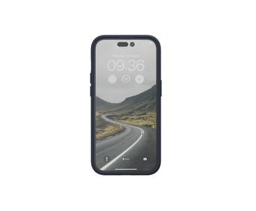 FUNDA MAGSAFE IPHONE 12/13/14 PRO PIEL DE SALMON NEGRO NJORD