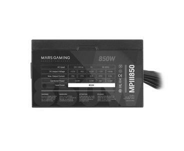 FUENTE ALIM. 850W 85% EF MARS GAMING