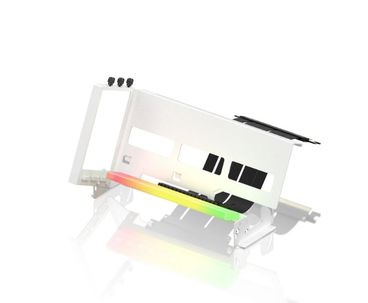 SOPORTE TARJETA GRAFICA VERTICAL PCIe 4.0 RGB BLANCO