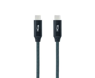 CABLE TYPE-C A TYPE-C USB 3.2 GRIS/NEGRO 1.5M NANOCABLE