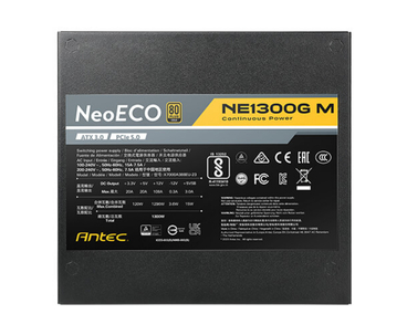 FUENTE ALIM. MODULAR 1300W 80+ GOLD NEOECO NE1300G M ATX 3.0 ANTEC