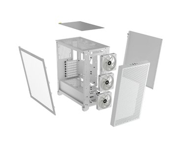 CAJA SEMITORRE ATX 3000D RGB AIRFLOW TG WHITE CORSAIR
