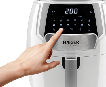 FREIDORA INTELIGENTE AIR FEAST DIGITAL 4.2L BLANCO HAEGER