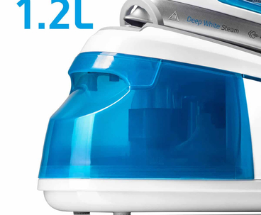 CENTRO DE PLANCHADO BLUE STEAM 2.200W NEGRO/BLANCO HAEGER