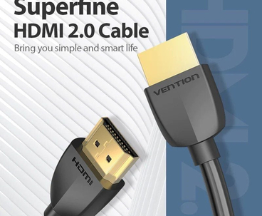 CABLE HDMI V2.0 4K M-M PORTATIL 2 M NEGRO VENTION