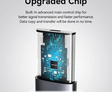 CAJA EXTERNA SSD M.2 SATA USB 3.1 SIN TORNILLOS GRIS VENTION