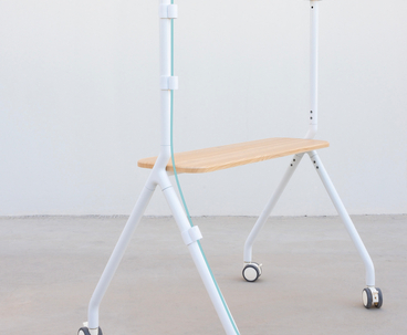 SOPORTE SUELO CON RUEDAS iLOVE 49''-80'' BLANCO/HAYA TOOQ