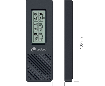 CAJA EXTERNA SSD M.2 NVMe CON PANTALLA LCD NEGRO LEOTEC