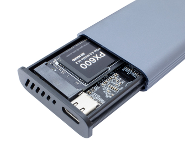 CAJA EXTERNA SSD M.2 NVMe PS32 CON PANTALLA LCD GRIS COOLBOX