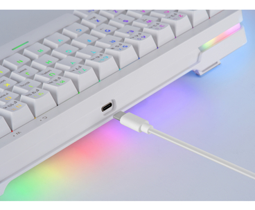 TECLADO MECANICO MKMINIPRO SWITCH BROWN RGB BLANCO MARS GAMING