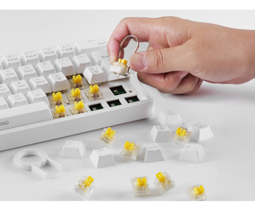 TECLADO MECANICO MKMINIPRO SWITCH BLUE RGB BLANCO MARS GAMING