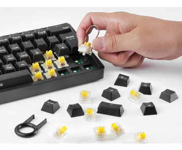 TECLADO MECANICO MKMINIPRO SWITCH BROWN RGB NEGRO MARS GAMING