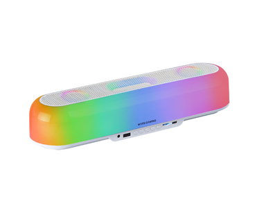 BARRA SONIDO BLUETOOTH RGB MSB-ORB RGB 360º BLANCO MARS GAMING