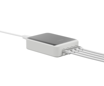 CARGADOR ESCRITORIO 4xUSB-C 240W GaN2 PLATA LINQ