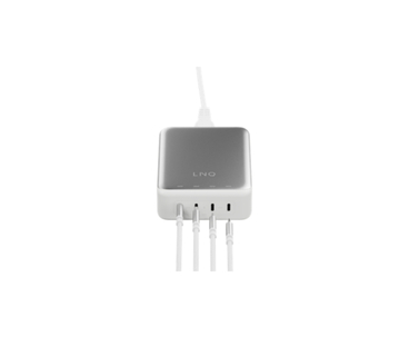 CARGADOR ESCRITORIO 4xUSB-C 240W GaN2 PLATA LINQ