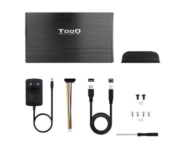 CAJA EXTERNA USB 3.5'' 33MM SATA 2.0 NEGRA TOOQ
