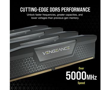DDR5 64 GB(2X32KIT) 5200 VENGEANCE BLACK CORSAIR