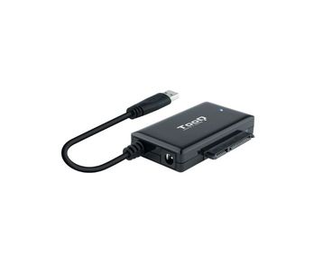 ADAPTADOR USB 3.0 USB-A A SATA PARA DISCOS DUROS 2.5"-3.5" NEGRO TOOQ